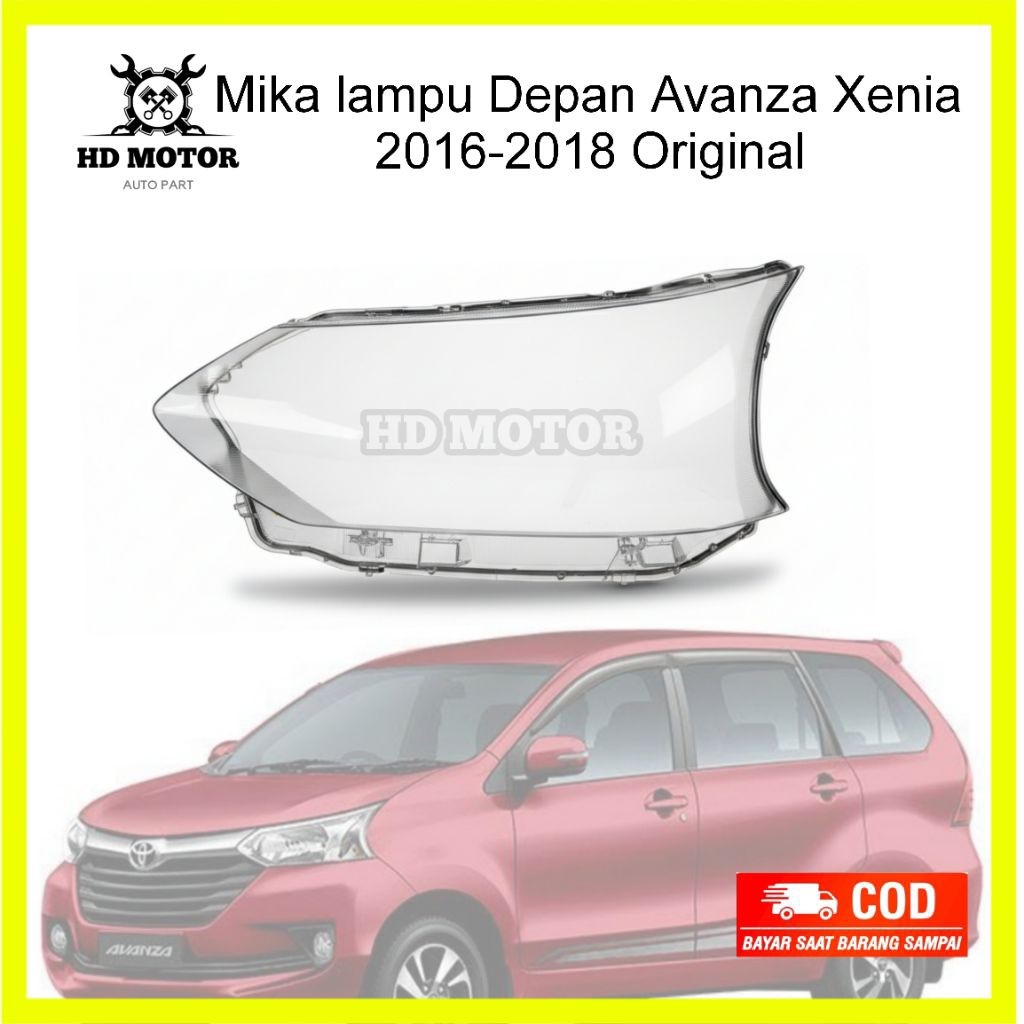 SOLAROIS  mika headlamp lampu depan Avanza Xenia 2016 2017 2019 Original mika laca lampu depan all n