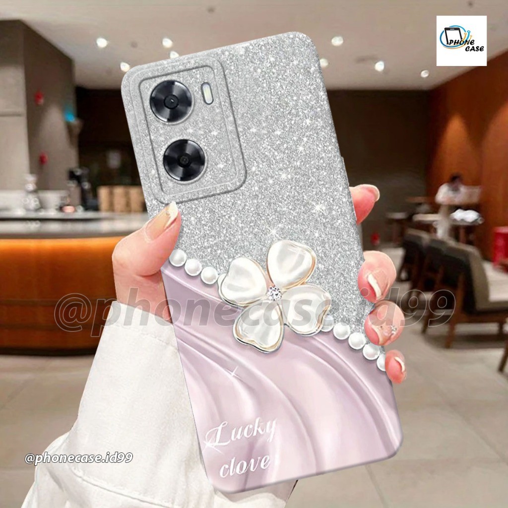 Soft Case Oppo A57 2020 A57s A77s Fashion Case Procamera Macaron Silikon TPU Lentur Motif Bunga