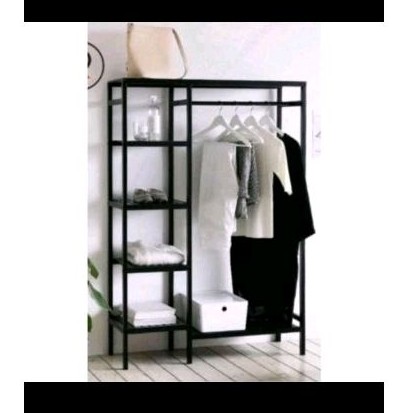 RAK KAYU MINIMALIS SERBAGUNA - RAK BAJU LEMARI GANTUNG - RAK TANAMAN BUNGA SUSUN GANTUNG - FURNITURE