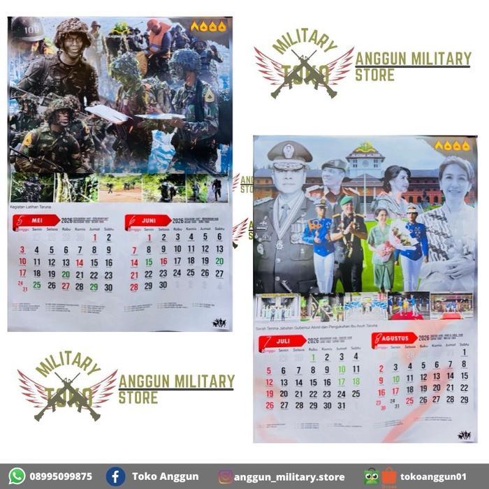 Kalender AKMIL 2026 || Kalender Akademi Militer 2026|| Kalender TNI AD 2026||Kalender Militer 2026  