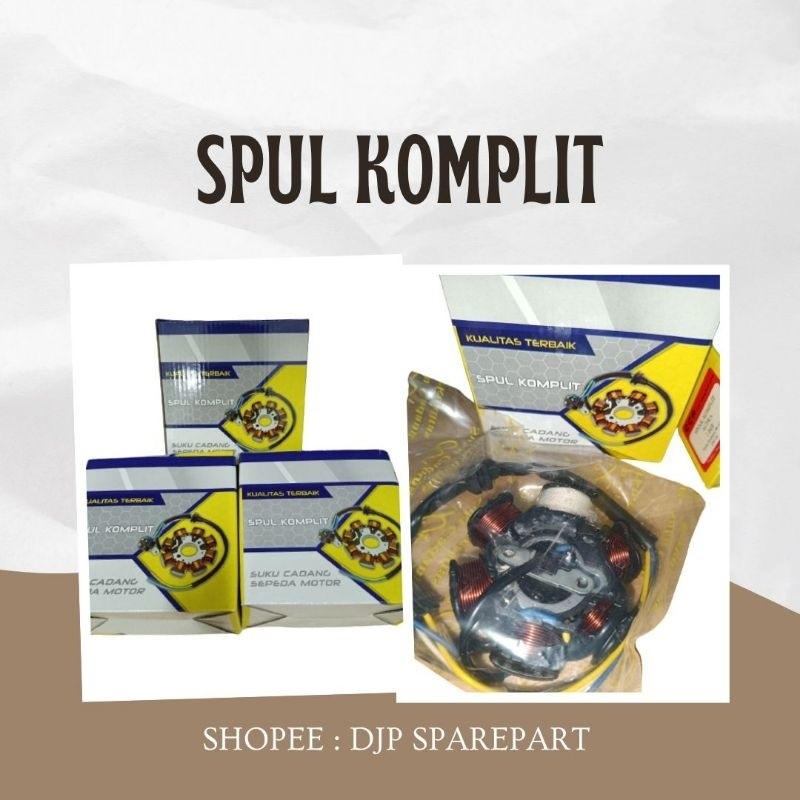 SPUL ASSY MOTOR HONDA SUPRA X / SPOOL KOMPLIT SUPRA X/ SPULL LAMPU SUPRA /SUPRA FIT LAMA CCP