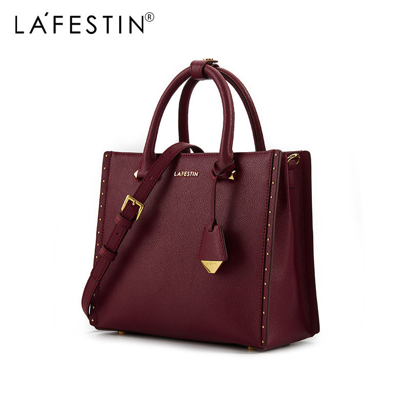 LA FESTIN New Women Leather Tote Bags Luxury Multifunctional Versatile Ladies Fashion Shoulder Cross