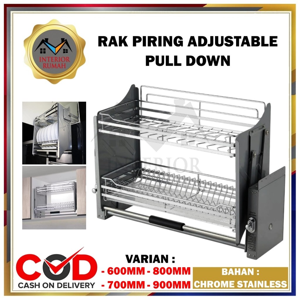 Rak Tarik Elevator Pull Down Rak Piring Hidrolik Dapur Kitchen Set