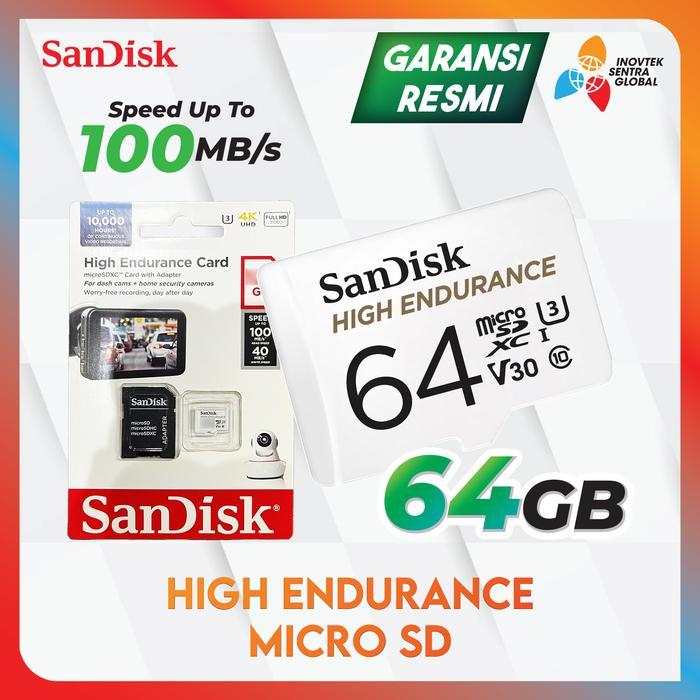 Sandisk High Endurance MicroSD Card 32GB / 64GB / 128GB / 256GB - 32 GB
