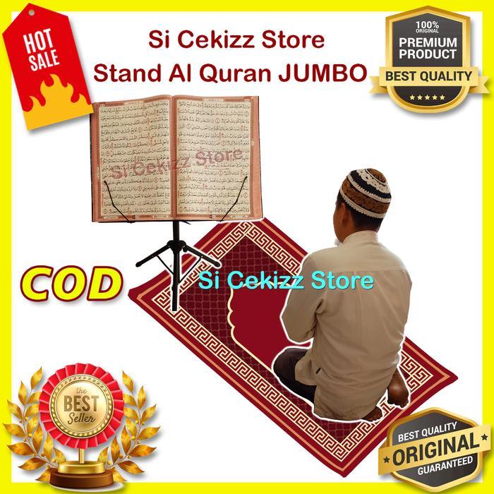 STAND MUSHAF AL QURAN JUMBO DUDUKAN BESI AL QURAN LANSIA UNTUK MUSHAF KABIR - ORI PREMIUM - STAND JU