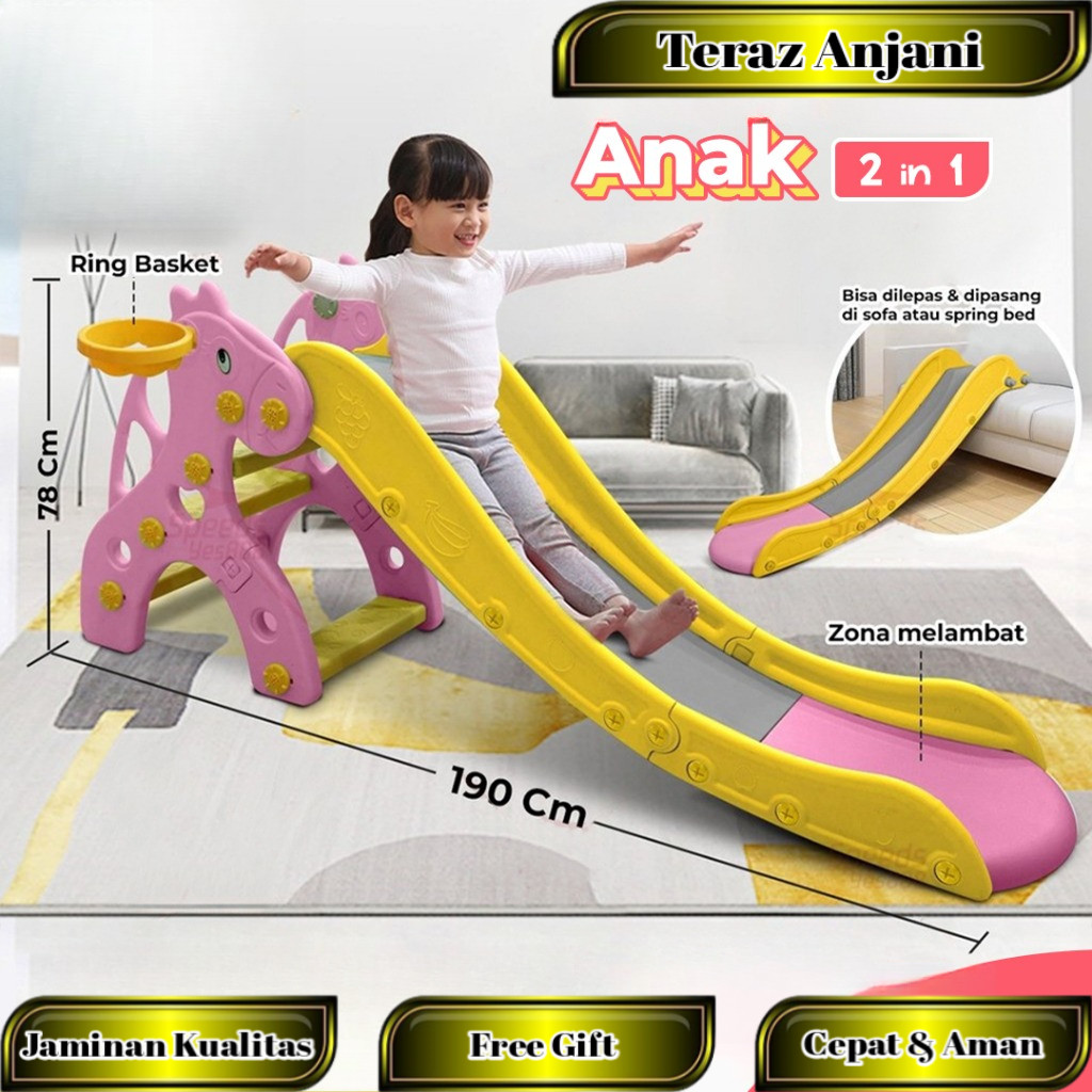 Daebak mainan perosotan anak set ring basket playground anak murah perosotan murah