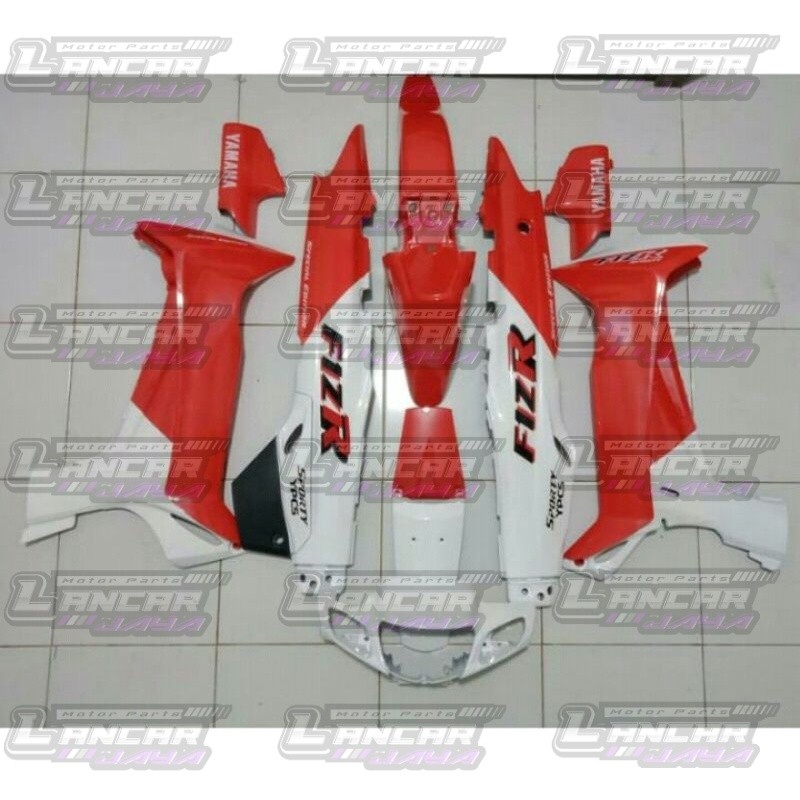 FULL SET BODY BODI YAMAHA FIZ R F1Z R MARLBORO WARNA MERAH PUTIH