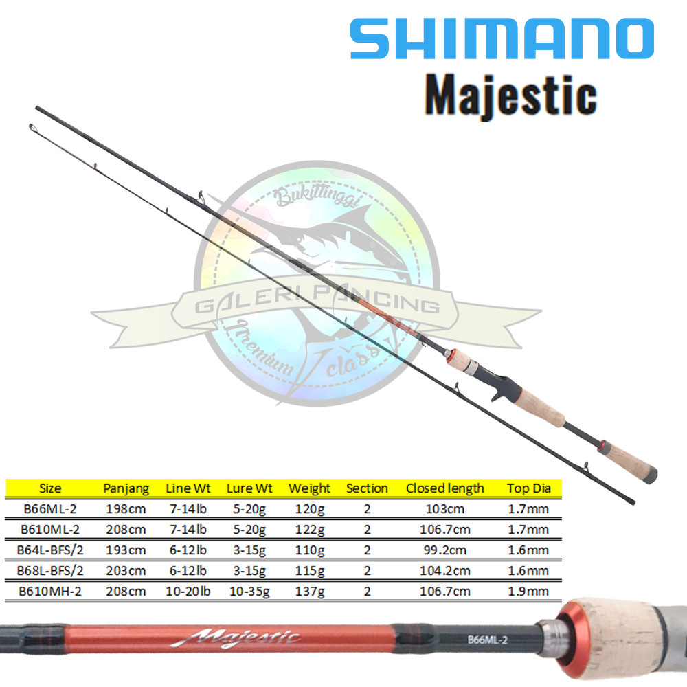 Joran BC Shimano Majestic B66ML B64LBFS B610ML B610MH