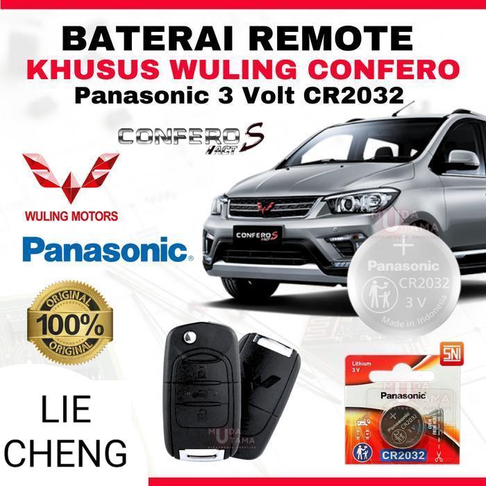 LC Baterai Remote Mobil WULING CONFERO - ORIGINAL PANASONIC CR2032 3 Volt | Battery Remote WULING CO