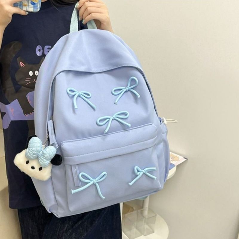Tas ransel wanita pita//tas fashion perempuan //tas punggung anak perempuan//backpack besar pita wan