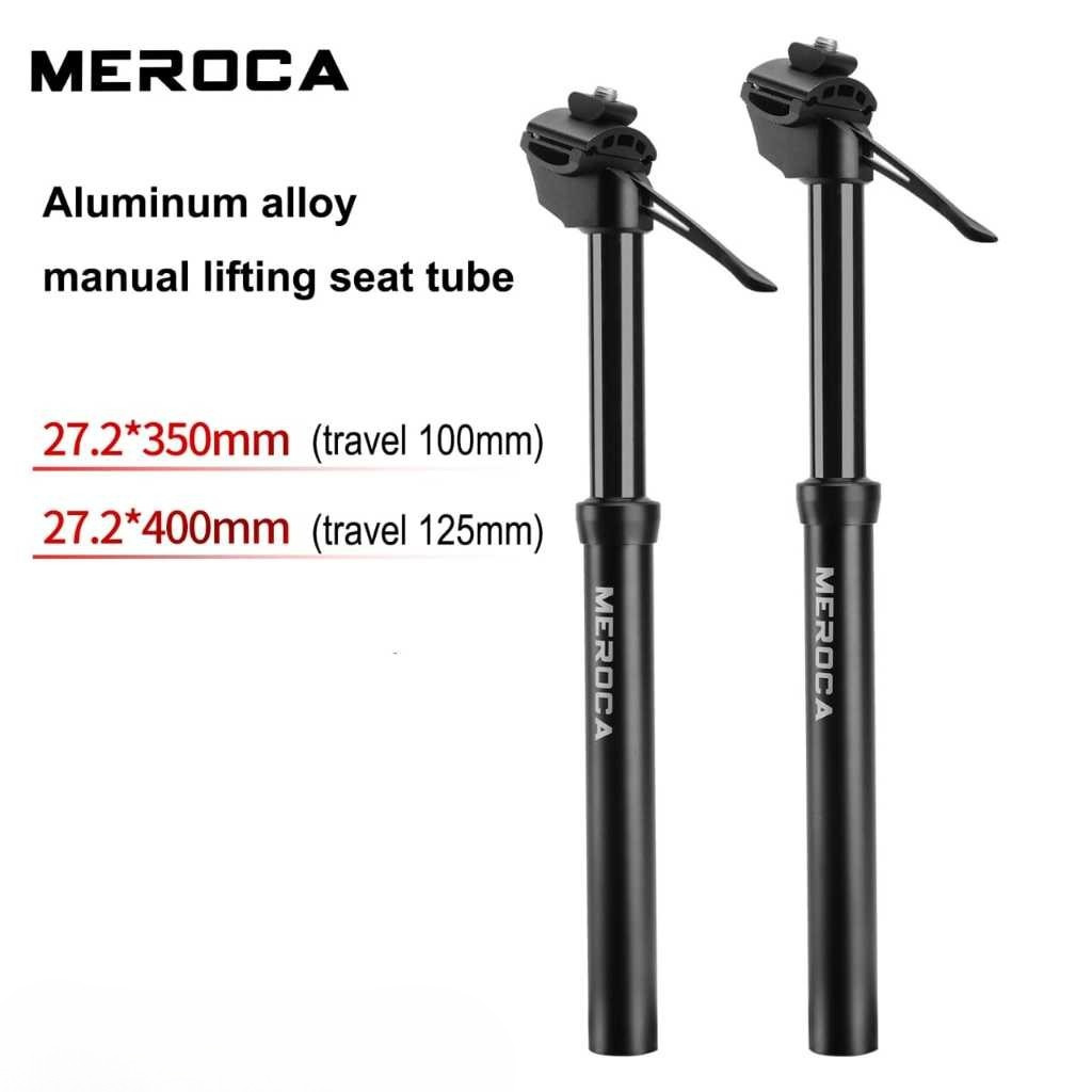 Meroca Dropper Adjustable Seatpost 27.2 Tuas Diameter Seatposh Sepeda 27.2mm travel 100 125 mm Tuas 