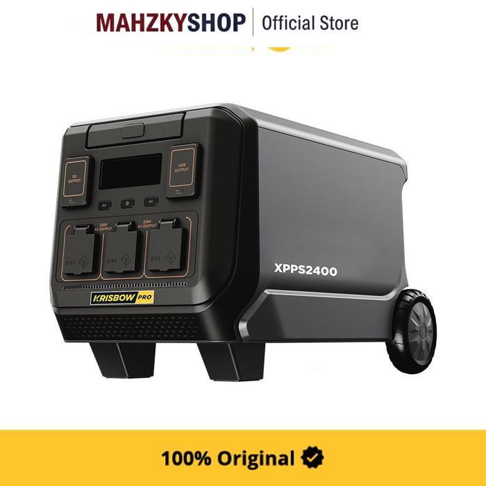 KRISBOW POWER STATION BATERAI PORTABLE 2400 WATT XPPS2400 - HITAM
