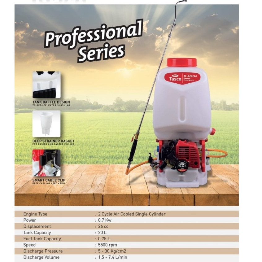 MESIN SPRAYER ENGINE TASCO TF 820 PRO / SEMPROT HAMA TASCO TF 820 PRO