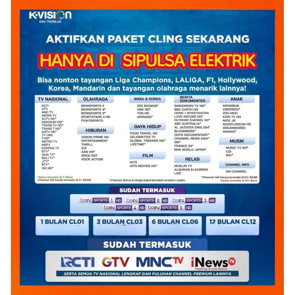 K-Vision Isi Ulang saldo kv10