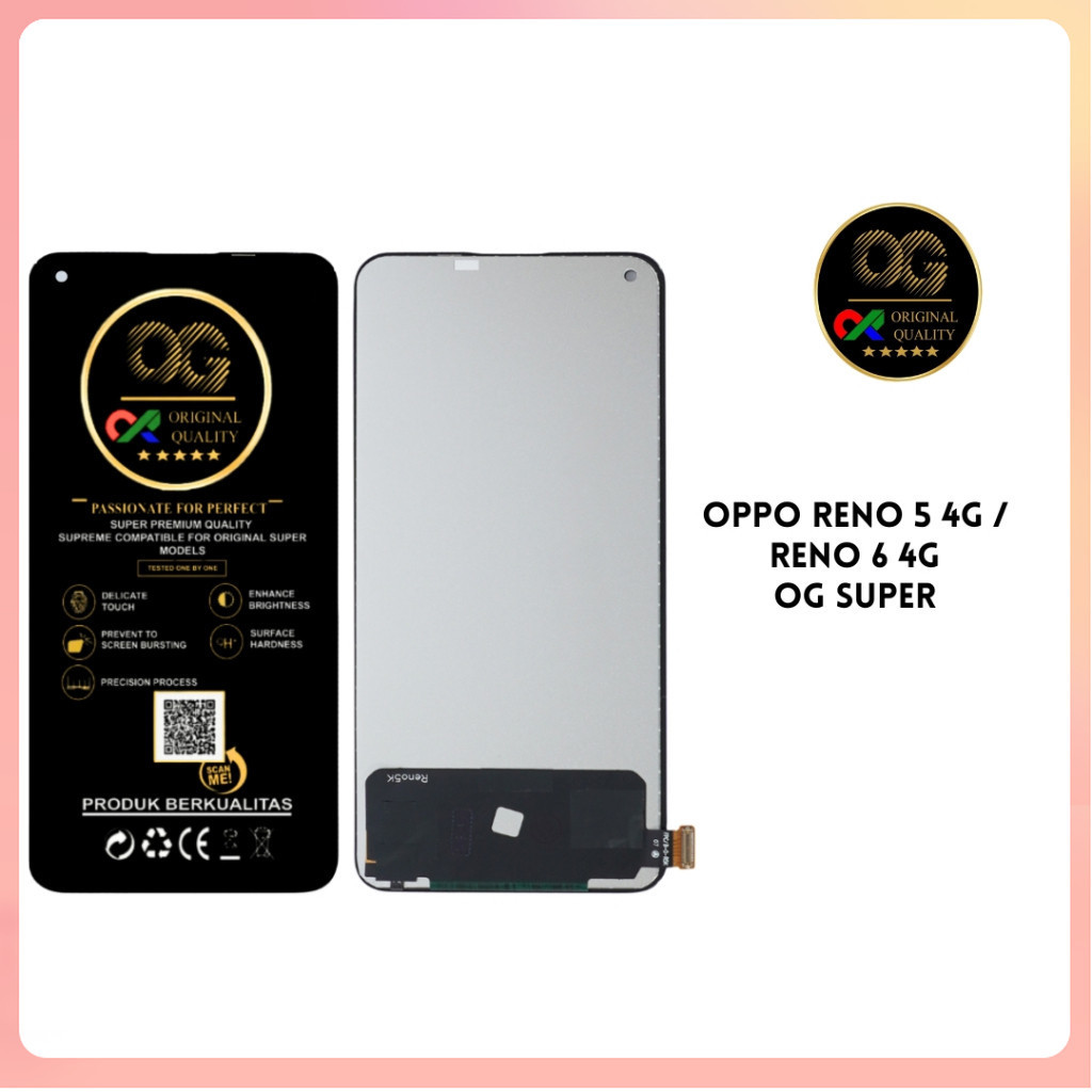 ORI LCD OPPO RENO 5 4G / RENO 6 4G FULLSET OG SUPER