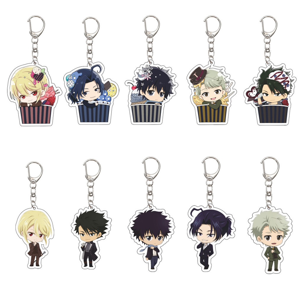 55MM Anime MORIARTY THE PATRIOT Keyain William James Moriarty Key ain Acrylic Model Plate ristmas Gi