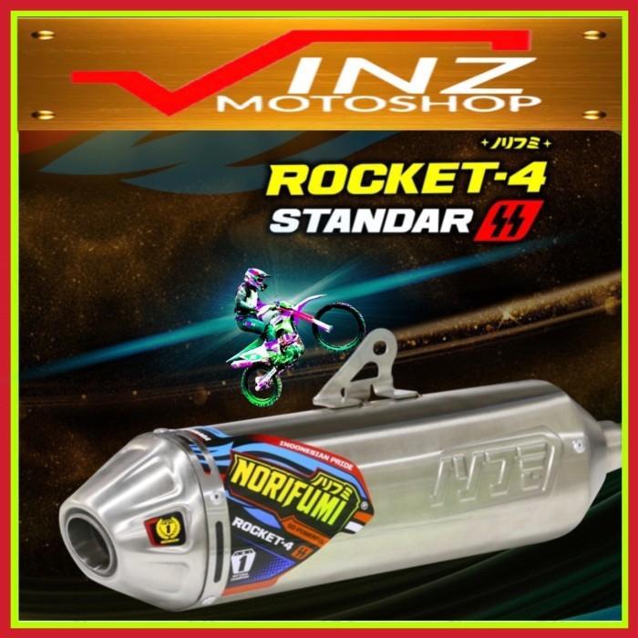 KNALPOT NORIFUMI ROCKET 4 STANDAR KLX CRF 150L WR 155 ORIGINAL 100% - KLX 140