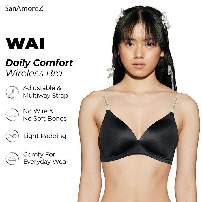 SanAmoreZ (1 Pcs)| PLUS SIZE | Seamless Wireless Bra / Bra Tanpa Kawat - Cotton / Polyamide | Size 3