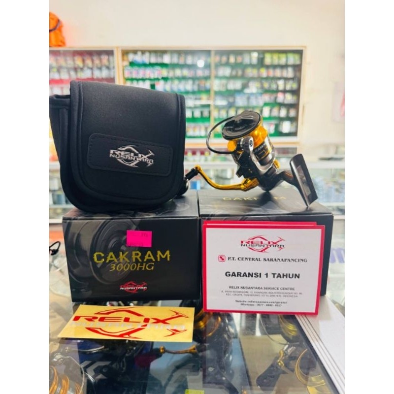 Reel Pancing Relix Nusantara Cakram 1000HG | D1000HG | 3000HG Spinning Garansi 1 Tahun