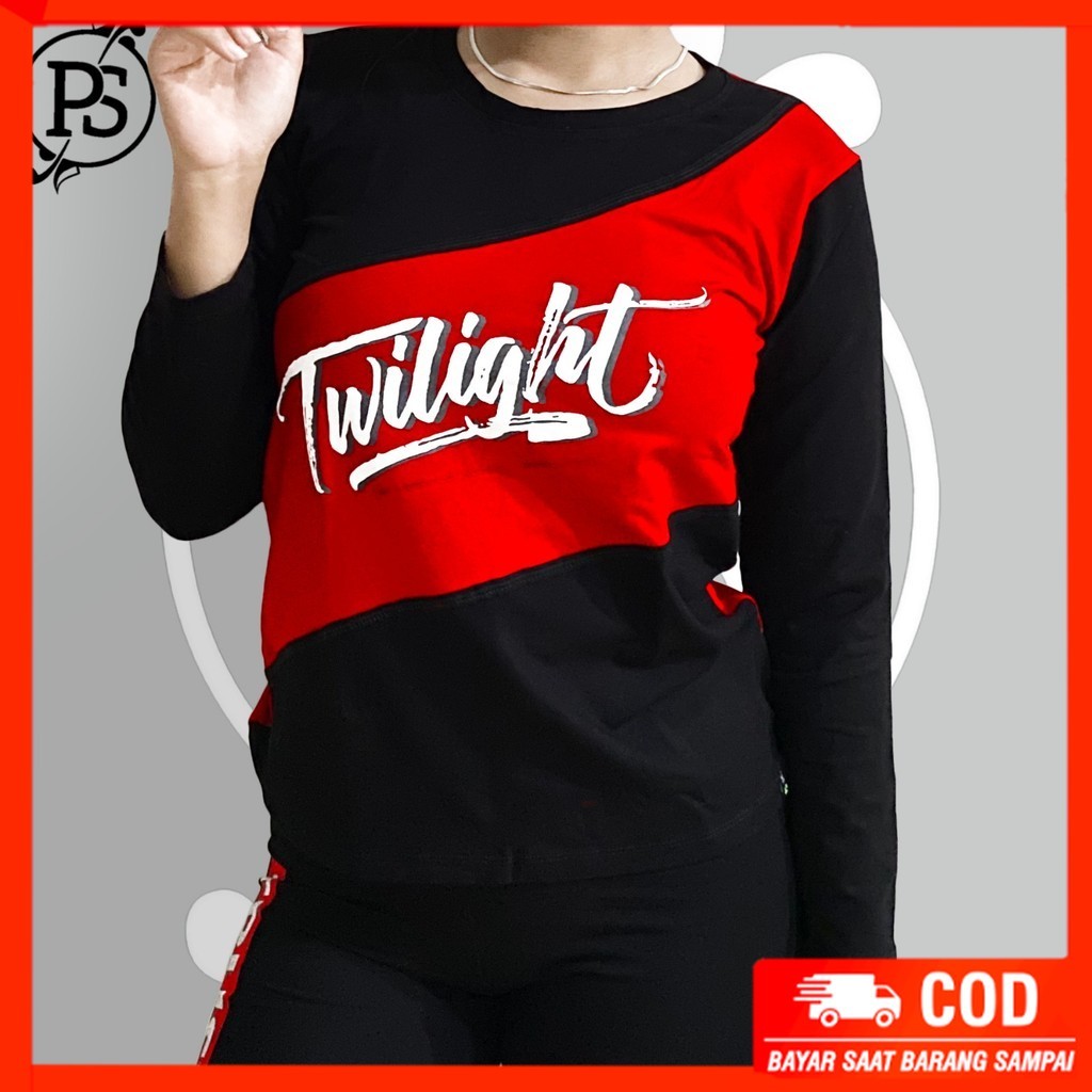 Pyur Sport - Atasan Baju Olahraga  Senam Aerobic Wanita Lengan Panjang Jumbo - 34365