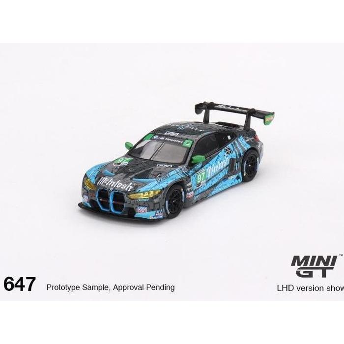 MINIGT 647 BMW M4 GT3 #97 Turner Motorsport IMSA 2023 Laguna Seca GTD 2nd Place Diecast Mini GT MGT