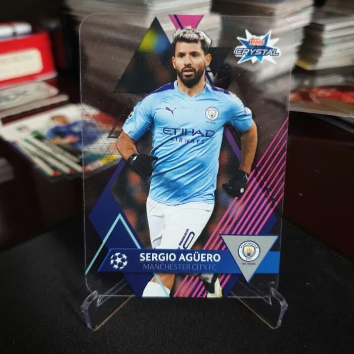 Kartu Bola Topps Crystal UCL | Sergio Kun Aguero | Man City FC TaO 