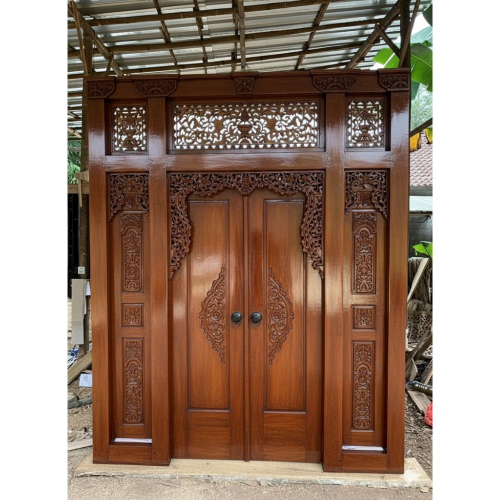 Pintu Jati Minimalis Model Terbaru | Gebyok Minimalis | Pintu Gebyok Jati Jepara