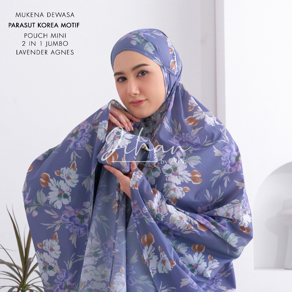 Mukena parasut korea jumbo 2in1 motif cantik Mukena Mini 2