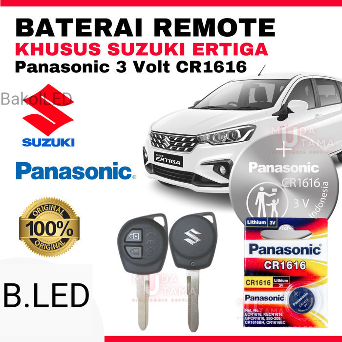 BATERAI REMOTE SUZUKI ERTIGA ORIGINAL PANASONIC CR1616 BL
