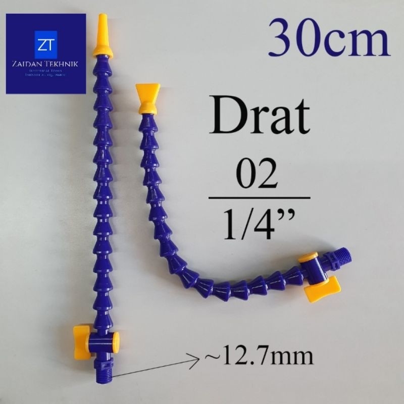 Round Flexible Coolant Hose/Selang Oli Pendingin 1/4 Dengan Kran