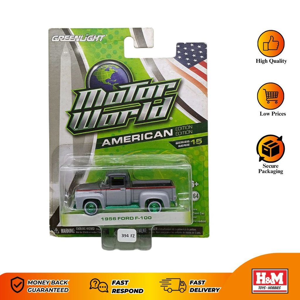 Greenlight 1/64 Motor World 1956 Ford F-100 - 394FZ - FZ4