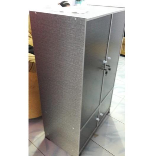 Lemari Pakaian Kos 2 Pintu dengan Gantungan / Lemari Baju Anak Kosan Pesantren / Lemari Pakaian Keci