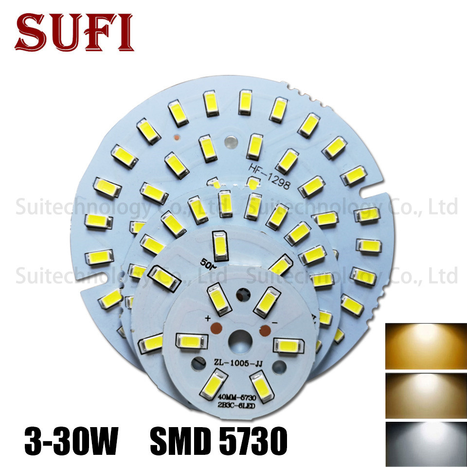 3W 5W 7W 9W 12W 15W 18W 21W 30W 36W LED Bulb Lamp SMD5730 Light Board Led Lamp Panel For Y LED Bulb 