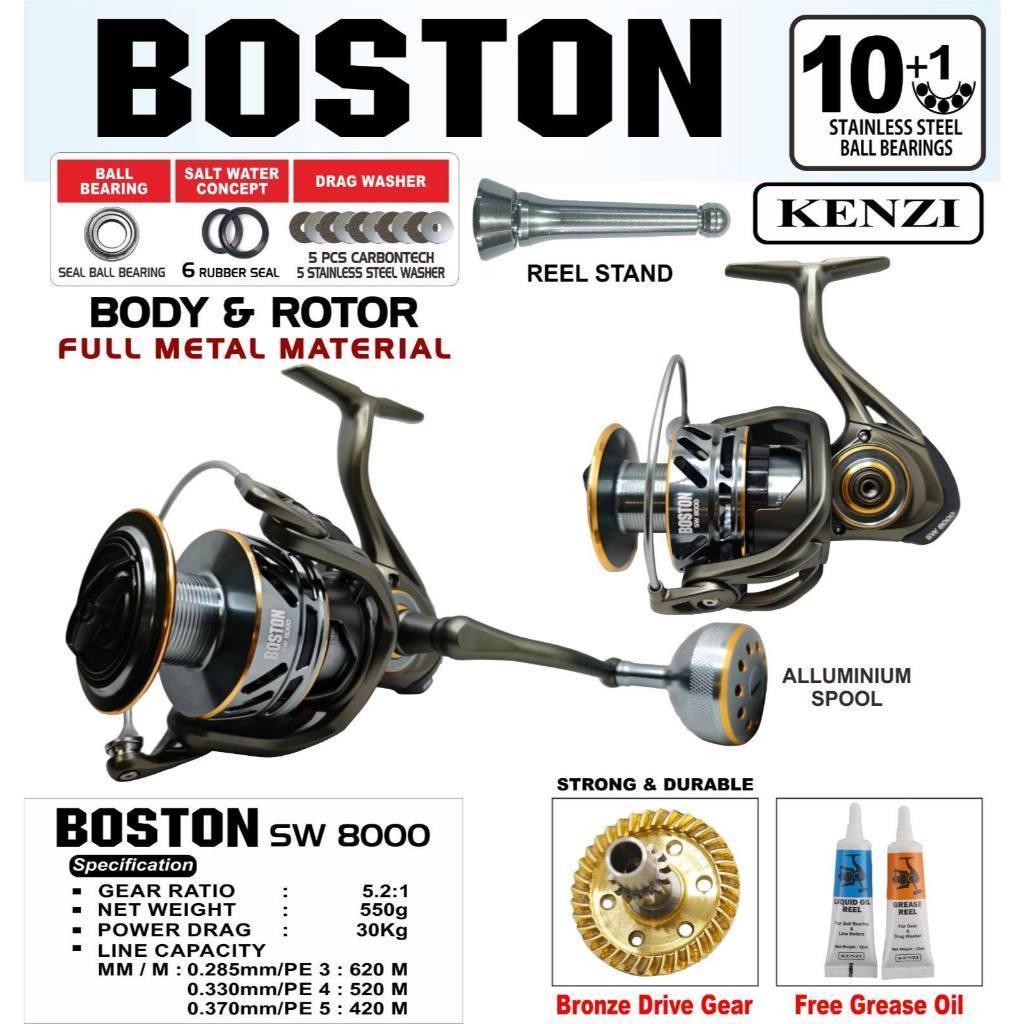 Reel SPINNING KENZI BOSTON SALTWATER  SW 8000 (POWER HANDLE)