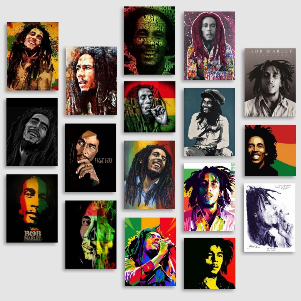 POSTER DINDING KAYU  [15X15 & 15X20 ]BAND BOB MARLEY POSTER BAND BOB MARLEY  POSTER BOB MARLEY  POST