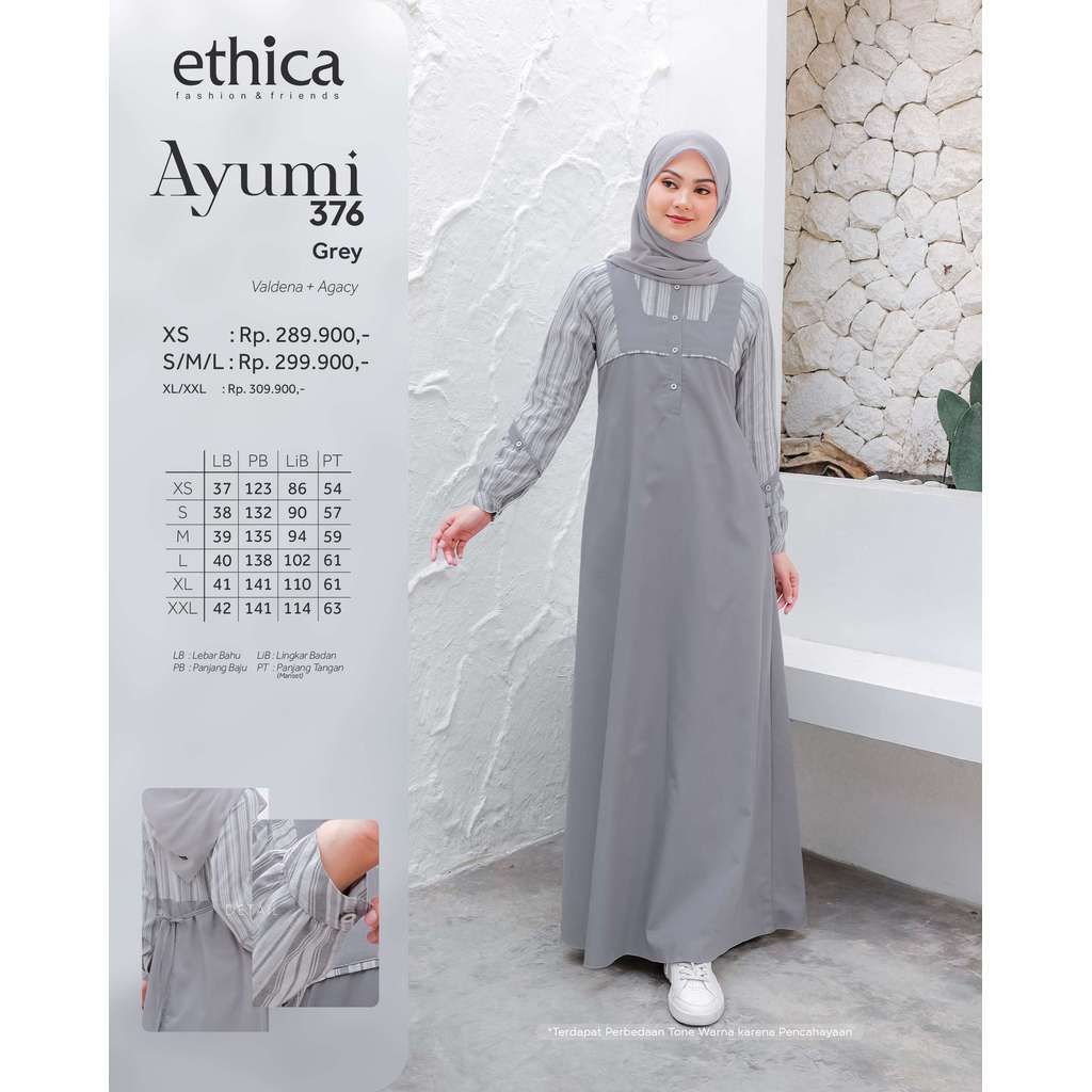 ETHICA GAMIS DEWASA  AYUMI 376 GREY