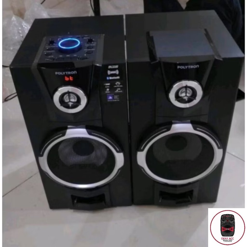 SPEAKER AKTIF POLYTRON TYPE 8F12 BLUETOOTH KARAOKE/colok listrik