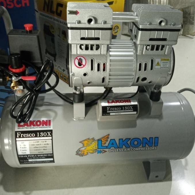Lakoni Fresco 130 Silent Oilless Compressor Kompresor 1 HP 1 PK - 30 L