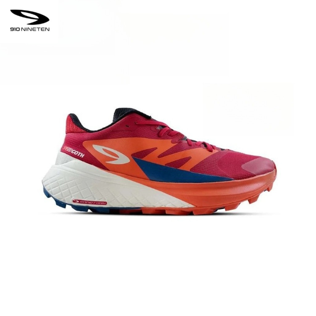 910 YUZA SPEEDGOTH - Sepatu Trail Running / MERAH/CREAM/TEAL / Yuza Speedgoth 910Nineten Original