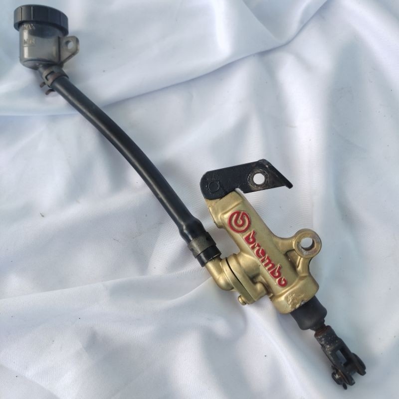 LAGI PROMO Master Rem Belakang BREMBO ORIGINAL Limbah Moge + Tabung Minyak Rem