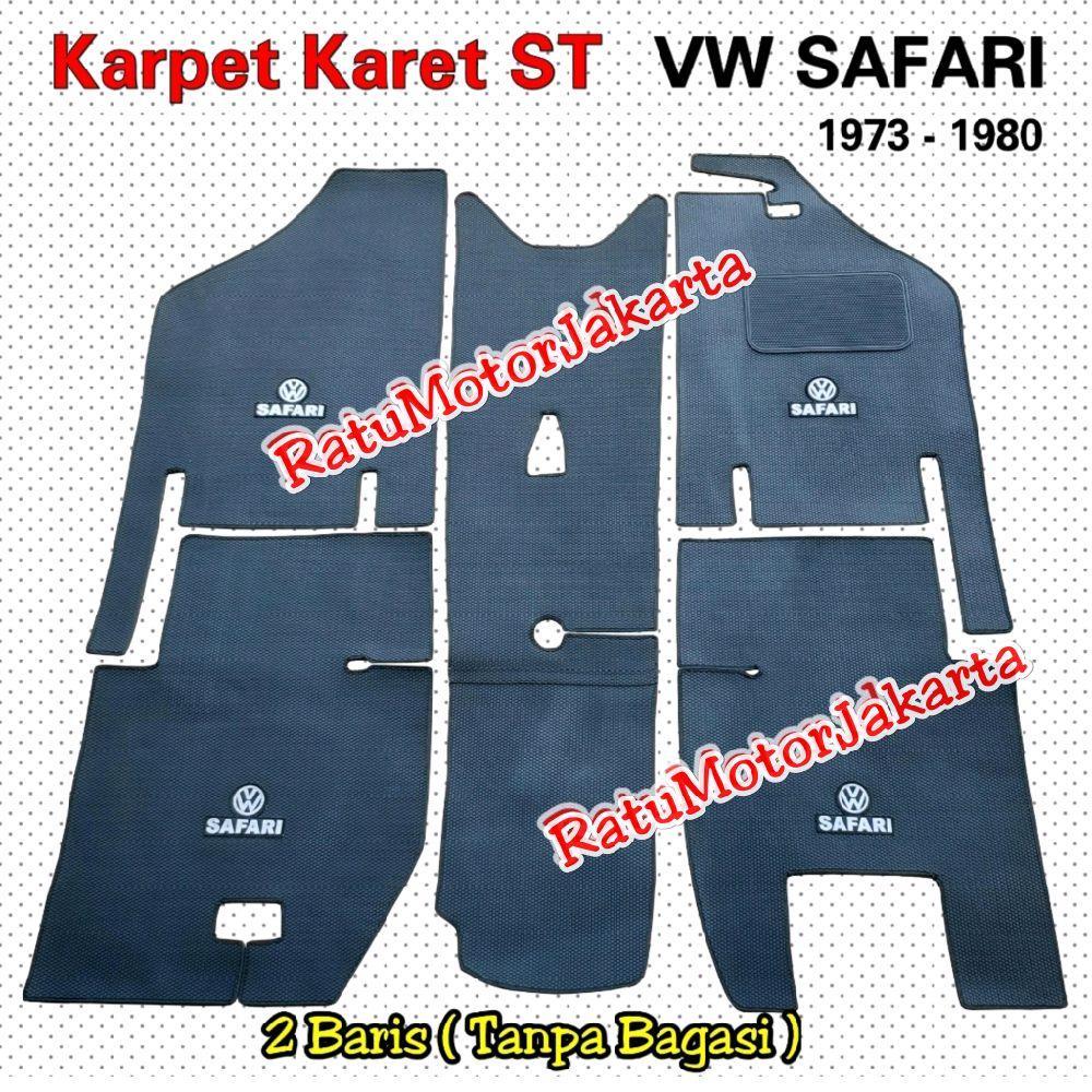 Karpet Karet Tipe ST Volkswagen VW SAFARI Camat 1973 - HITAM