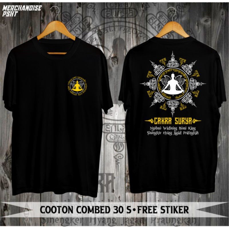 KAOS OLAH NAFAS CAKRA SURYA MEDITASI KAOS PSHT SH TERATE KATUN OBLONG PRIA WANITA