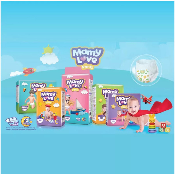 Mamy Love Pants popok Tipe Celana mamylove S20 M20 L20 XL20 M40 L40 XL40 XXL28