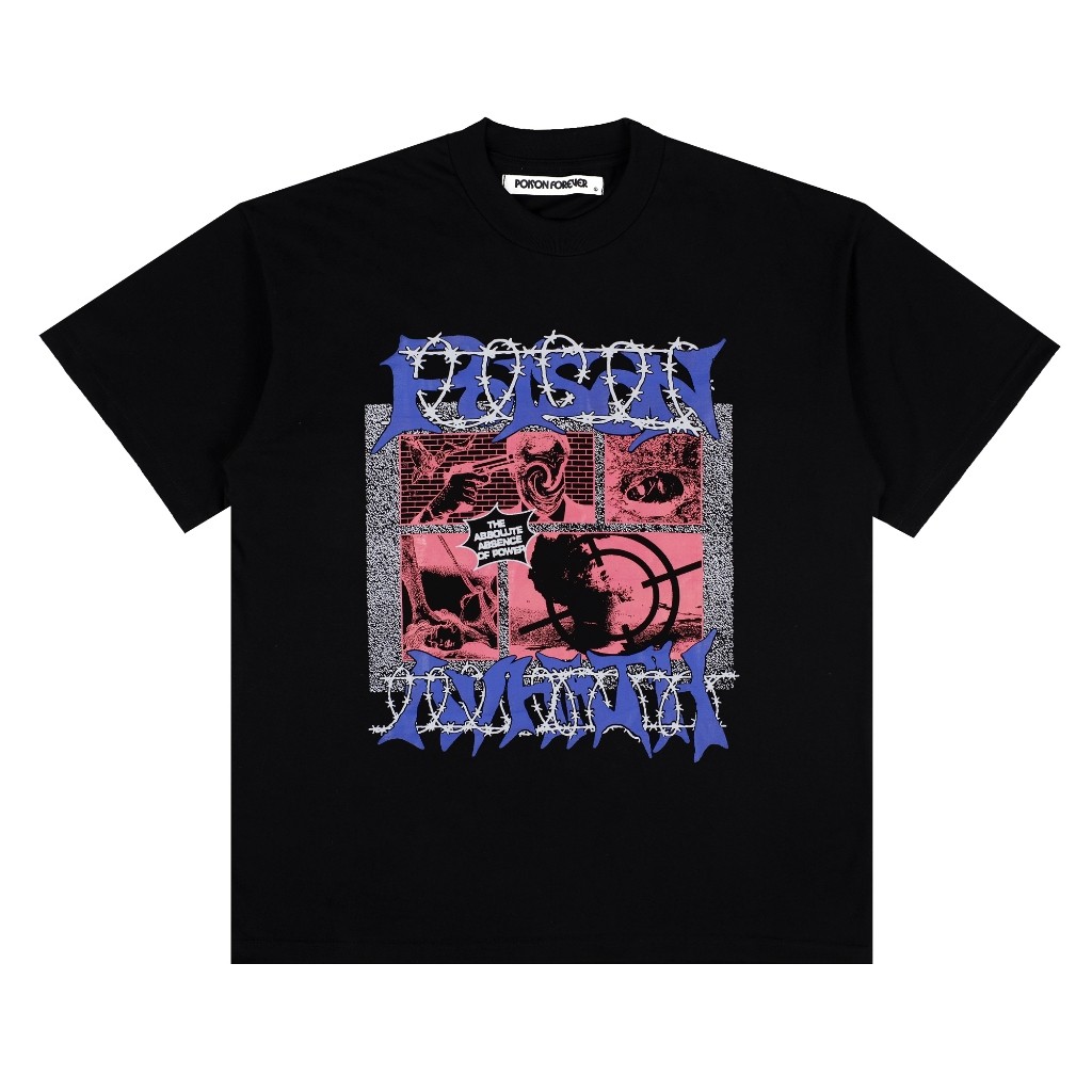 POISON FOREVER x AVHATH - POWER TEES BLACK