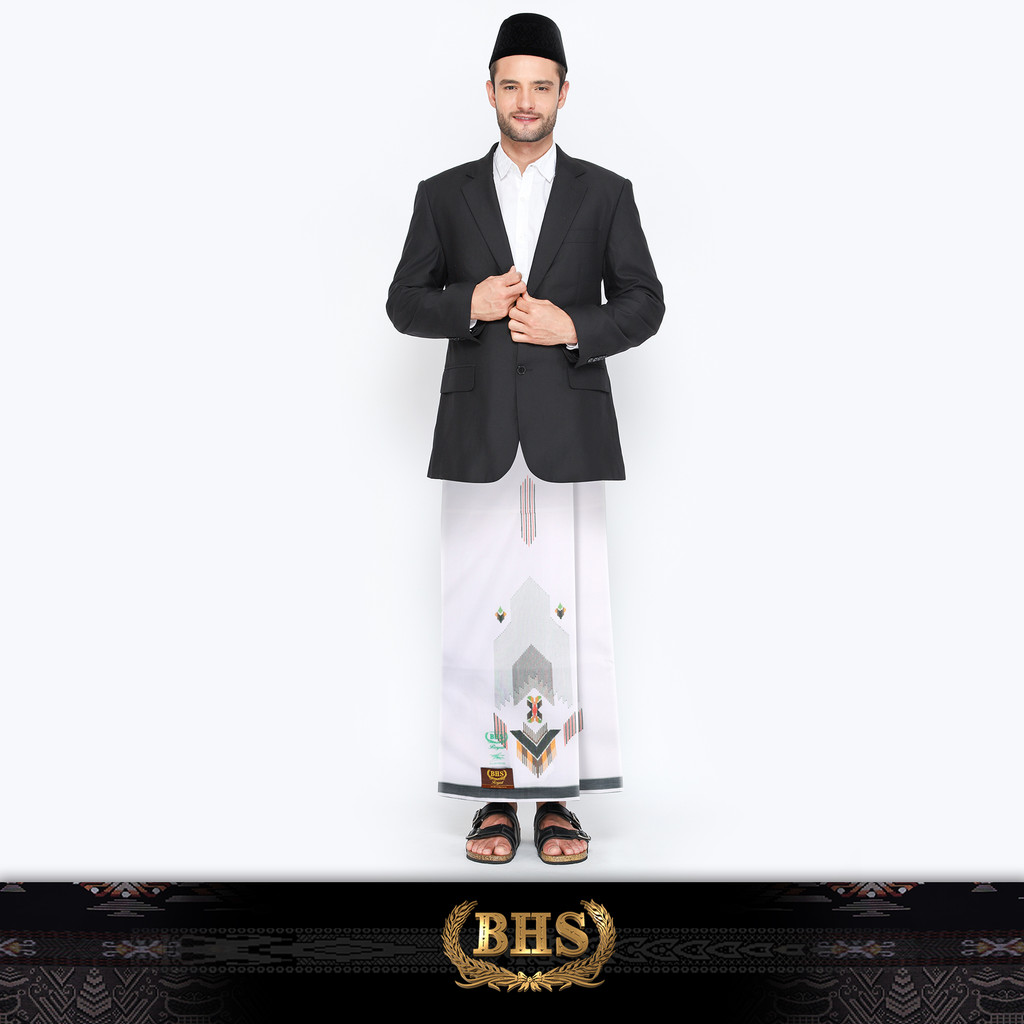 Sarung BHS Royal Gold Motif R66 SGB Putih Kuning