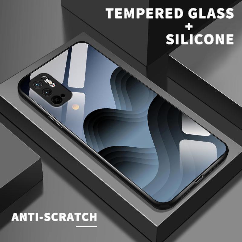 Case Hp Xiaomi Redmi Note 10 4G 5G Pro Max 10S 10T 11 SE 11S 12 13 Plus Lite Glass Hard Cover Minima