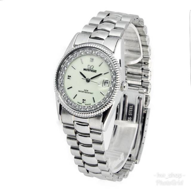 Jam Tangan Pria Mirage Permata Silver
