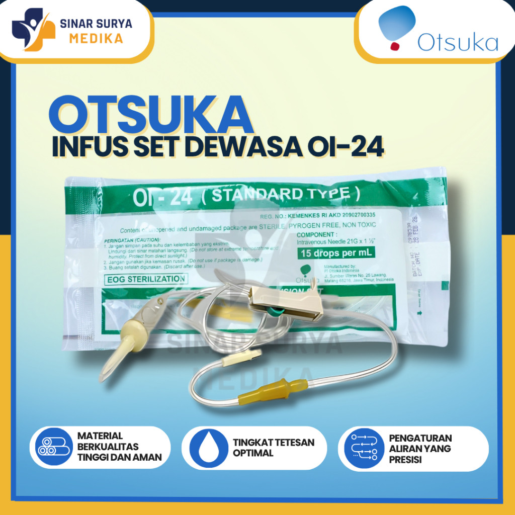 Infuset Dewasa OI-24 Otsuka / Infusion set / Selang Infus