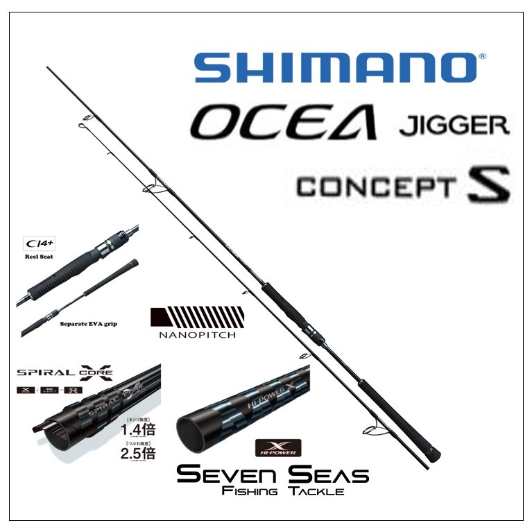 Shimano Ocea Jigger Concept S 2019 Japan Jigging Rod Joran Pancing