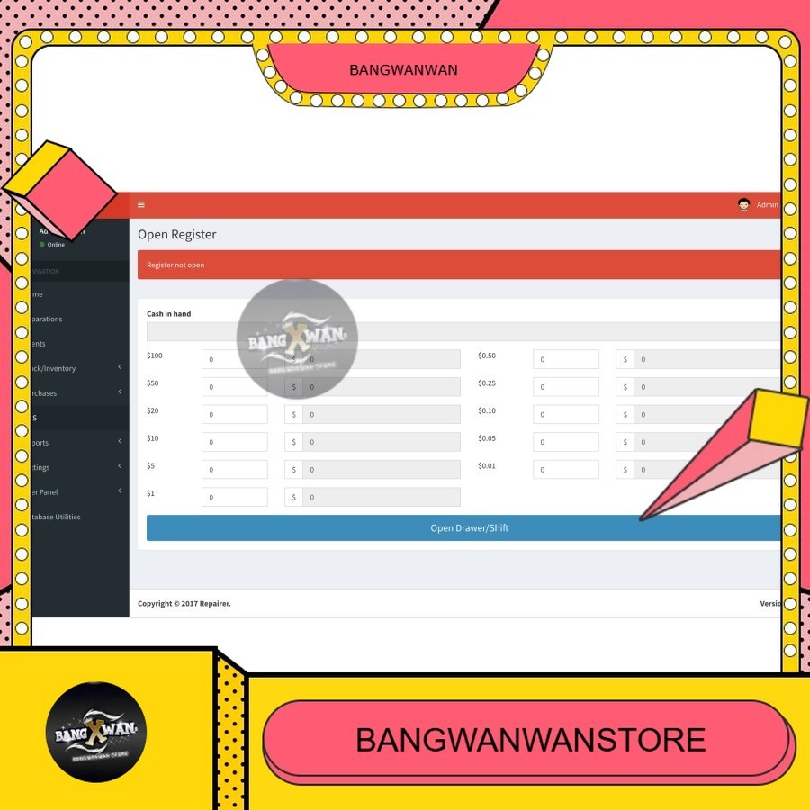 Source Code Aplikasi Bengkel Dengan POS PHP Code Igniter BGW